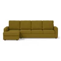 Apollo Compact Sofa (Colour : Olive Green, Cushion : Soft, Back Type : High Back, Seating Capacity : Left Aligned 3 Seater + Left Aligned Chaise)