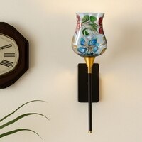 Devansh Metal Electric Wall Light in Black Colour with Multi Shade Count of 1 Light