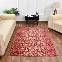 Multicolor Traditional Machine Made Polyester 6 X 9 Feet Carpet