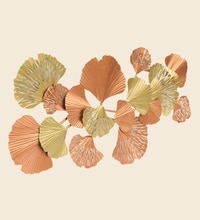 W-Kiyo Abstract Metal Wall Decor in Multicolor Set of 1