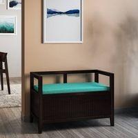 Rhodes Solid Wood Bench In Mango Mahogany Finish