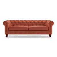 Winchester 3 Seater Leatherette Sofa in Tan Colour