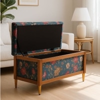 Harper Trunk In Turquoise Blue