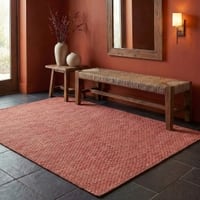 Jaipur Rugs Soft Textured Wool Viscose Dhurrie Rug Natural 6x9 ft