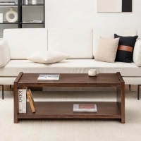 Espresso Solid Wood Coffee Table