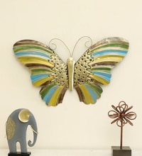 W-Inaya Abstract Metal Wall Decor in Multicolor Set of 1