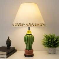 Handcarved Wooden Table Lamp Ignites The Look Of Your Dull Corner