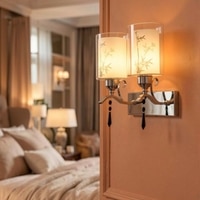 Eliante Modern Wall Lights Mild Steel & Glass Material Silver, Chrome & White Finish