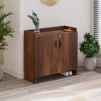 Brooklyn Engineered Wood Shoe Cabinet with Brown Maple finish