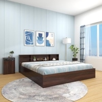 Tsukiko King Bed Walnut