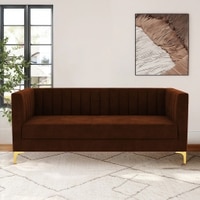 Loris Fabric Sofa - Brown