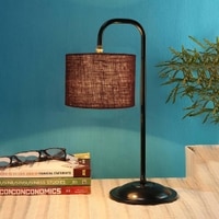 Amy Brown Jute Shade Iron Table Lamp