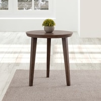 Metalsmith Solid Wood Side Table in Walnut Finish