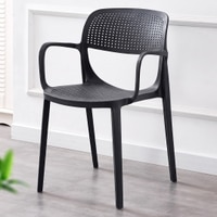 Kepler Brooks Vola Cafeteria Dining Chair in Black Colour