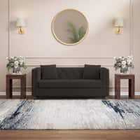Windsor Premium 2 Seater Fabric Sofa in Stone Grey Velvet Colour