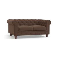 Winchester Essential 2 Seater Fabric Sofa in Daschund Brown Colour