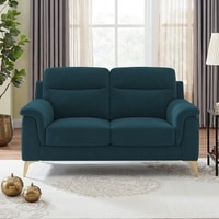 Niwara Velvet 2 Seater  sofa in T Blue color