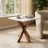 Nextstep Marble End Table Copper Finish