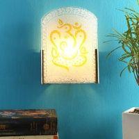 Jayesh Yellow Glass Wall Lamp