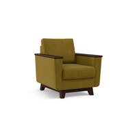Corby Premium 1 Seater Fabric Sofa in Olive Green Colour