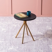 Harmony Mango Wood Side Table in Black Colour