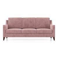 Abbey Sofa (Colour : Desert Rose, Cushion : Soft, Seating Capacity : 3 Seater)