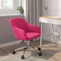 Ferriss Fabric Study Chair in Fuchsia Pink Colour