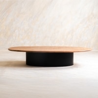 Ark Solid Wood Coffee Table in Brown Colour