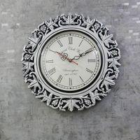 Scott White Engineered Wood Round Wall Clock