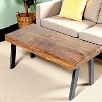Mayfield Sheesham Wood Coffee Table In Teak Finish