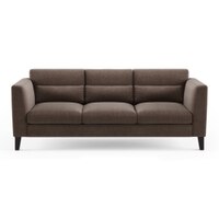 Lewis Sofa (Colour : Daschund Brown, Cushion : Hard, Seater : 3+1+1)