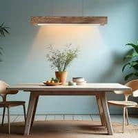 Synergy 48 Brown Solid Wood Single Hanging Light