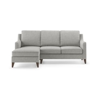 Abbey Sectional Sofa (Colour : Vapour Grey, Cushion : Hard, Seater : Left Aligned 2 Seater + Left Aligned Chaise)