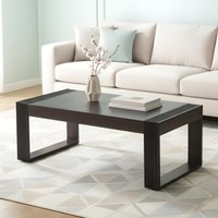 Hudson Sheesham Wood Coffee Table In Mahogany Finish