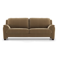 Farina Luxe 3 Seater Fabric Sofa in Fawn Velvet Colour
