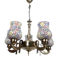 Devansh Gold Antique Wall Mounted Lamp With Beige Jute Shade