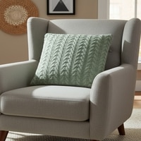 Colette Granite Green Knitted Cushion Cover  16X16 Inches