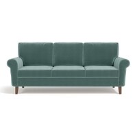 Oxford Sofa (Colour : Dusty Turquoise Velvet, Cushion : Soft, Seater : 3+2+1)