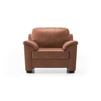 Farina 1 Seater Luxury Italian Leather Sofa In Cognac
