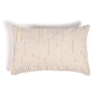 Metallic Printed And Beaded Cushion Cover