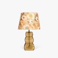 Moss Handicrafted Table Lamp in Green finish and Printed Colour