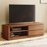 Vector Solid Wood TV Unit in Amber Walnut Finish