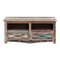 Hayden Solid Wood Free Standing TV Unit in Distressed Finish