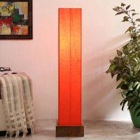 Cher Orange Cotton Shade Floor Lamp