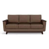 Corby Essential 3 Seater Fabric Sofa in Mocha Colour