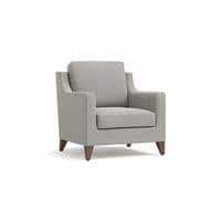 Abbey 1 Seater Fabric Sofa in Vapour Grey Colour
