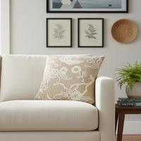 Rista Embroidered Stone Cushion Cover 45X45 Cm