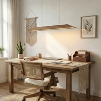 Venus 36 Brown Solid Wood Single Hanging Light