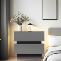 Lagere Series Bedside Table duly polished in Greyish