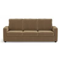 Apollo Compact Sofa Set (Colour : Fawn Velvet, Cushion : Soft, Back Type : High Back, Seater : 3+1+1)